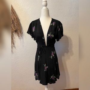 Reformation wrap lilac dress